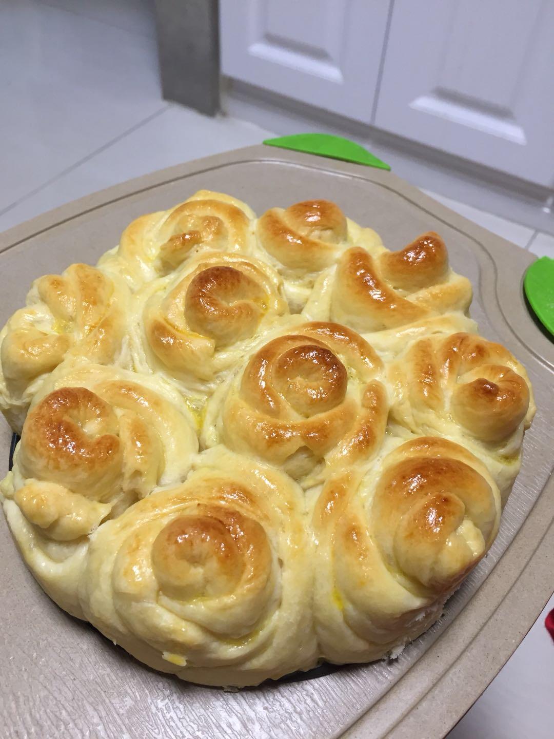 玫瑰花面包
