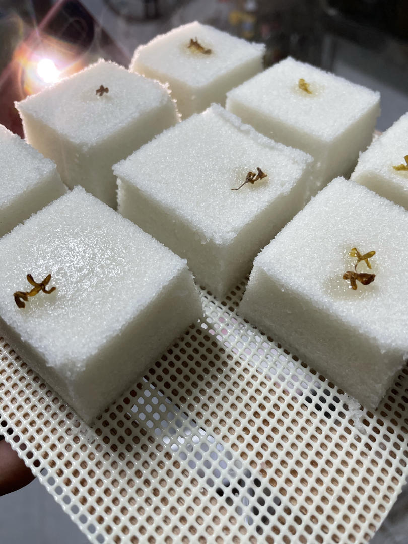 中式传统小方糕 松糕 米糕 蒸糕