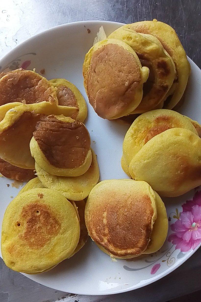 10235做的南瓜松饼 宝宝健康食谱