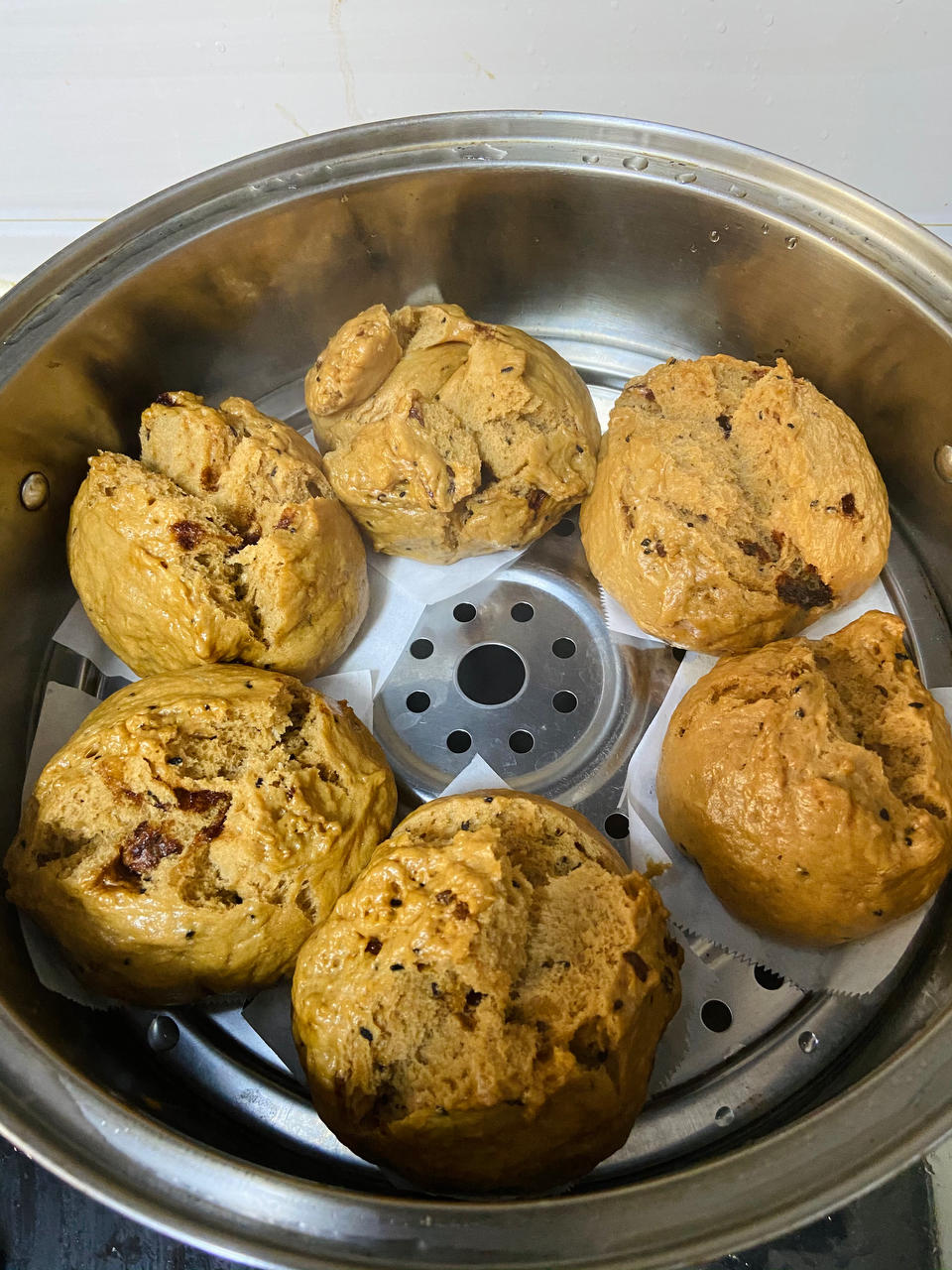 妥妥的红糖开花馒头