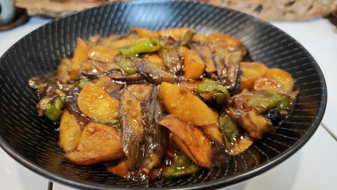 不油炸的少油地三鲜，好吃不油腻！家常版