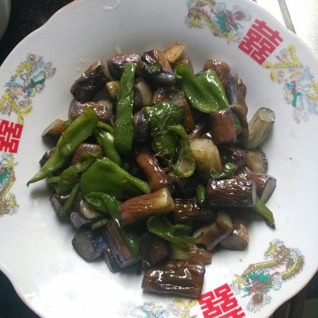 青椒炒茄子