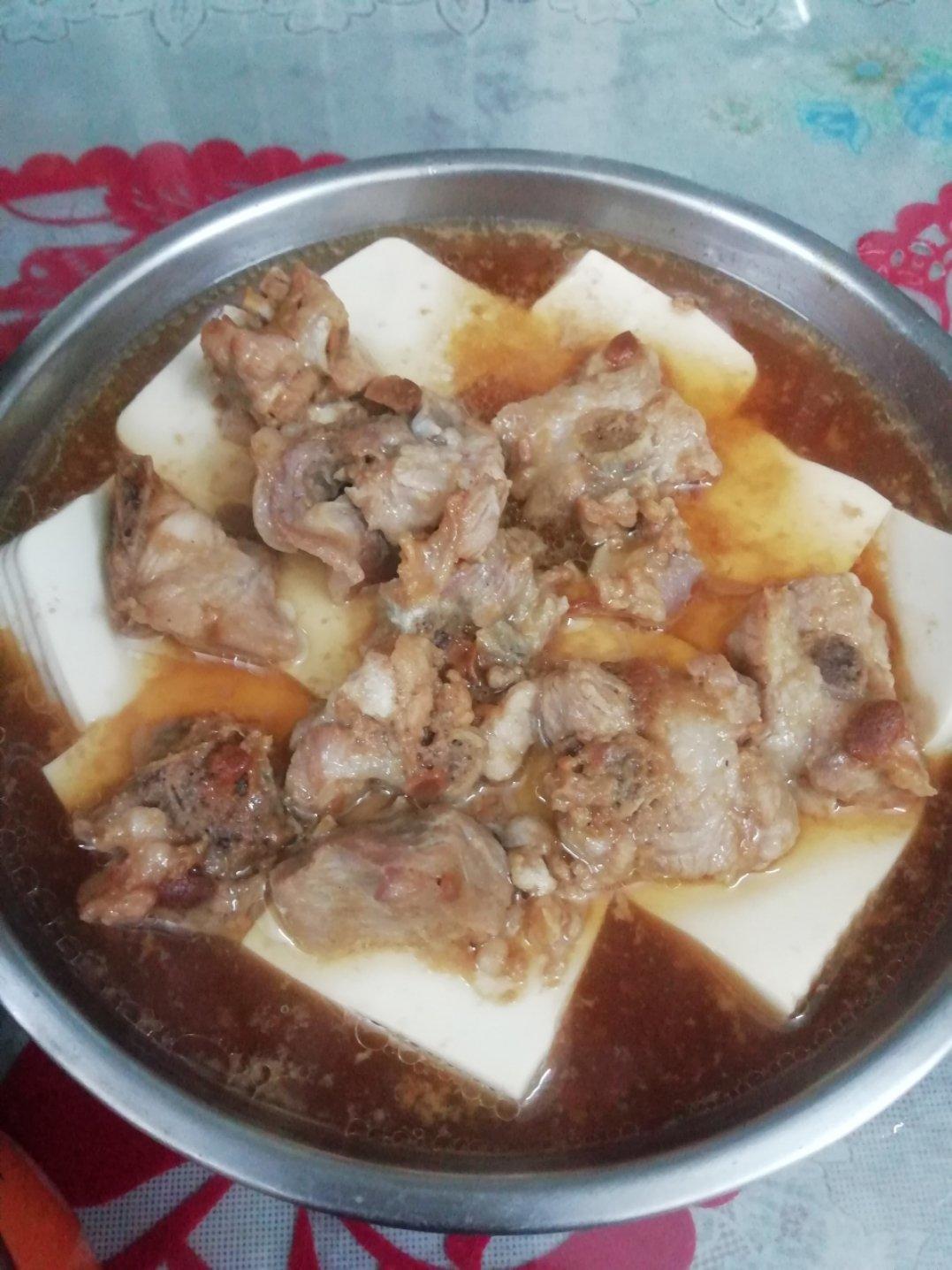排骨蒸豆腐