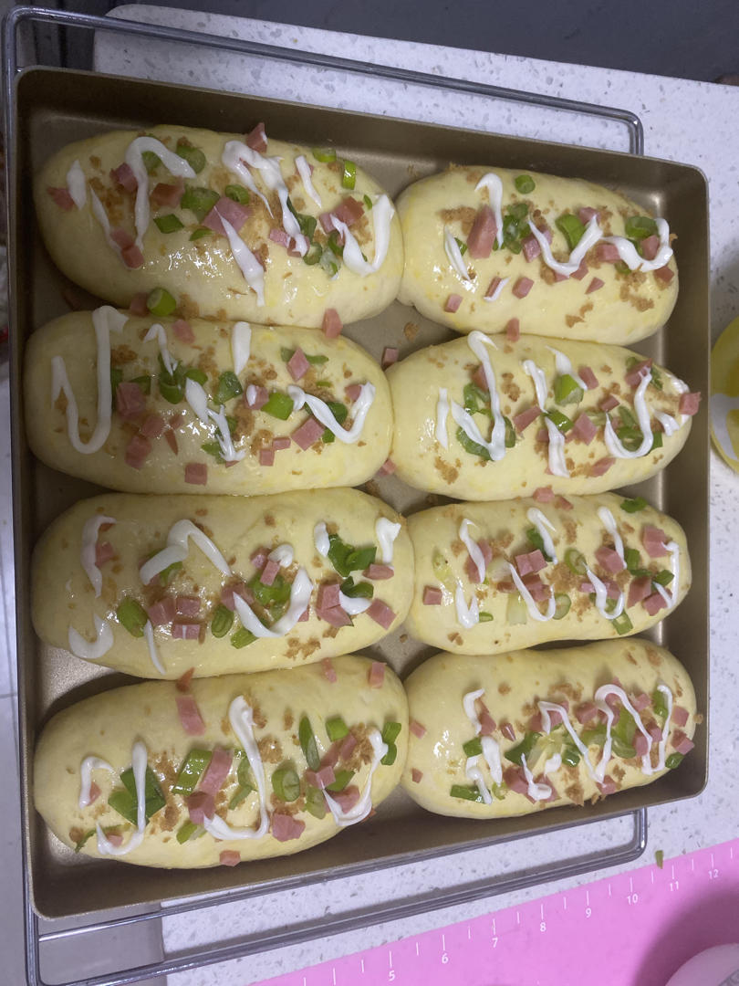 香葱火腿肉松面包