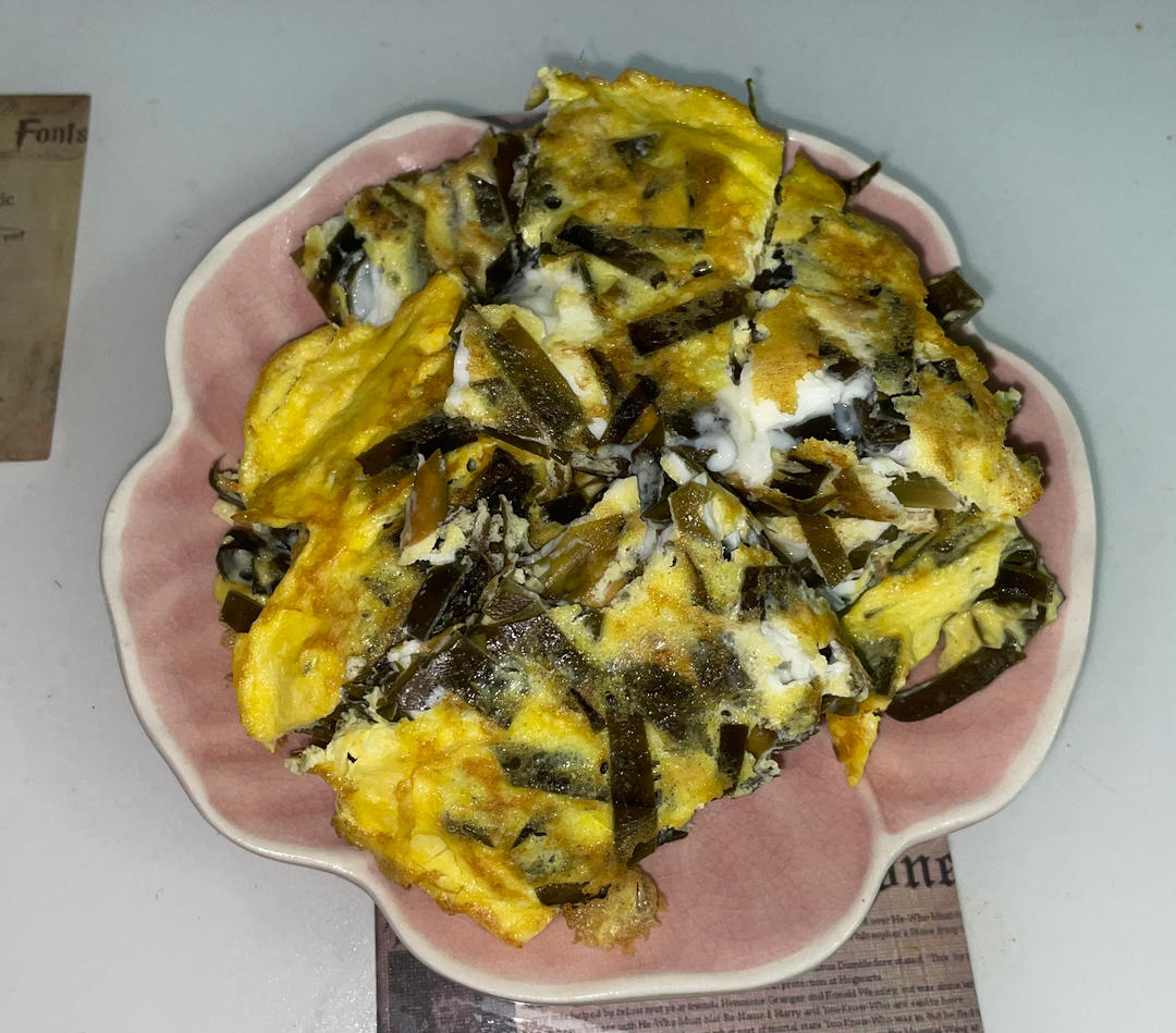孕妈妈最爱之海带鸡蛋饼