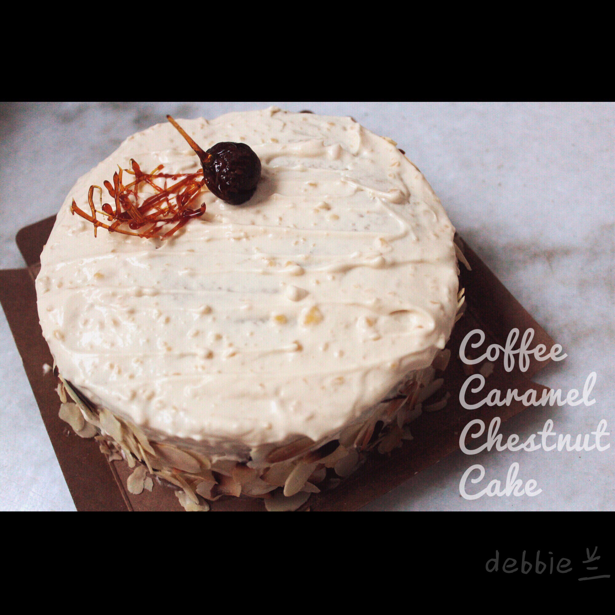 和栗咖啡卡仕达蛋糕