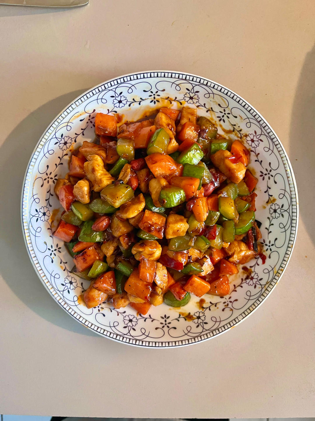 宫保鸡丁——简单版。