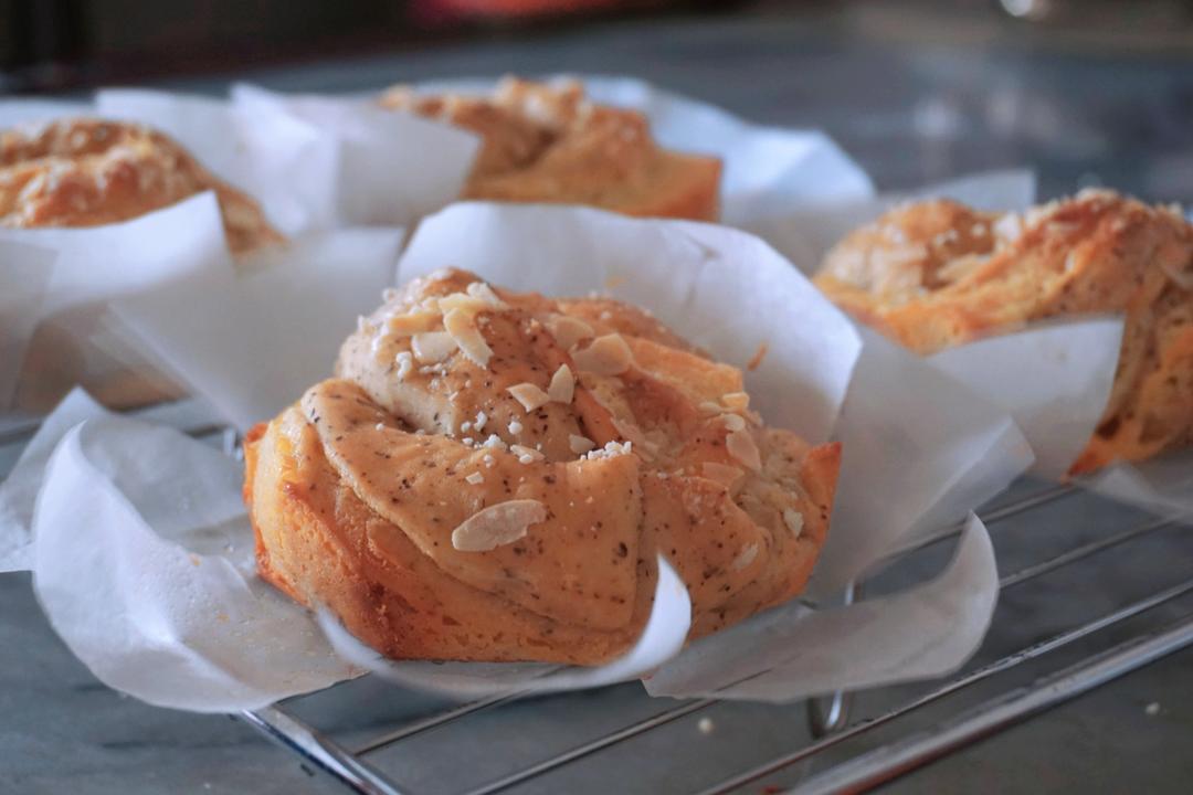 红茶奶酥面包
