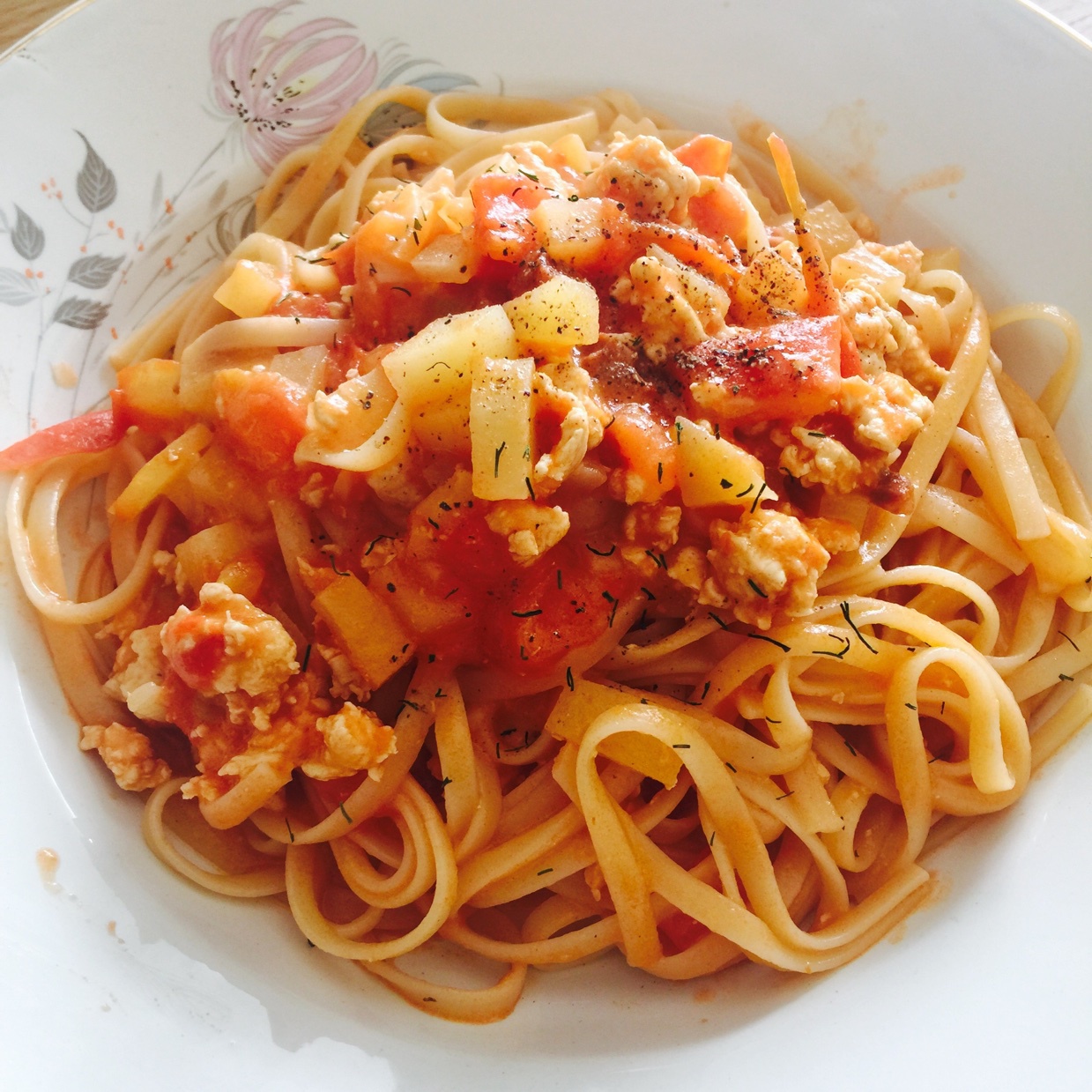 培根番茄意大利面