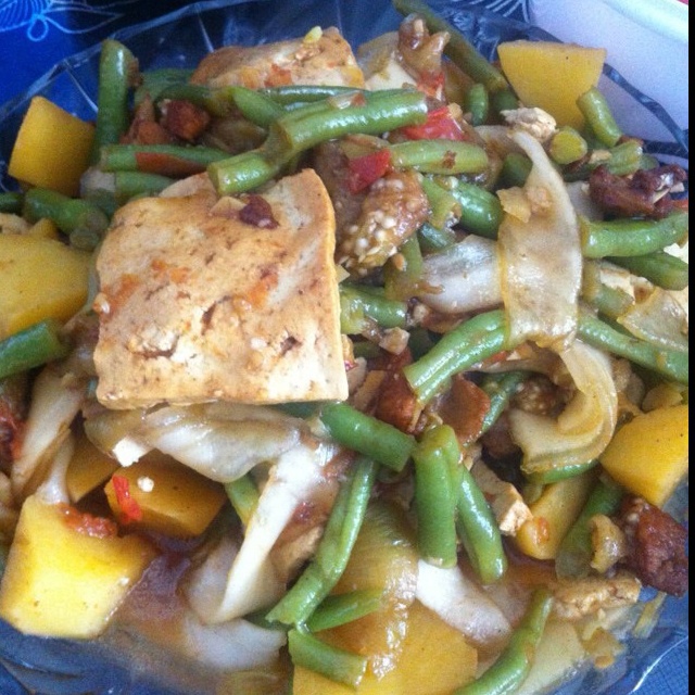 elsa-11做的豆角大烩菜