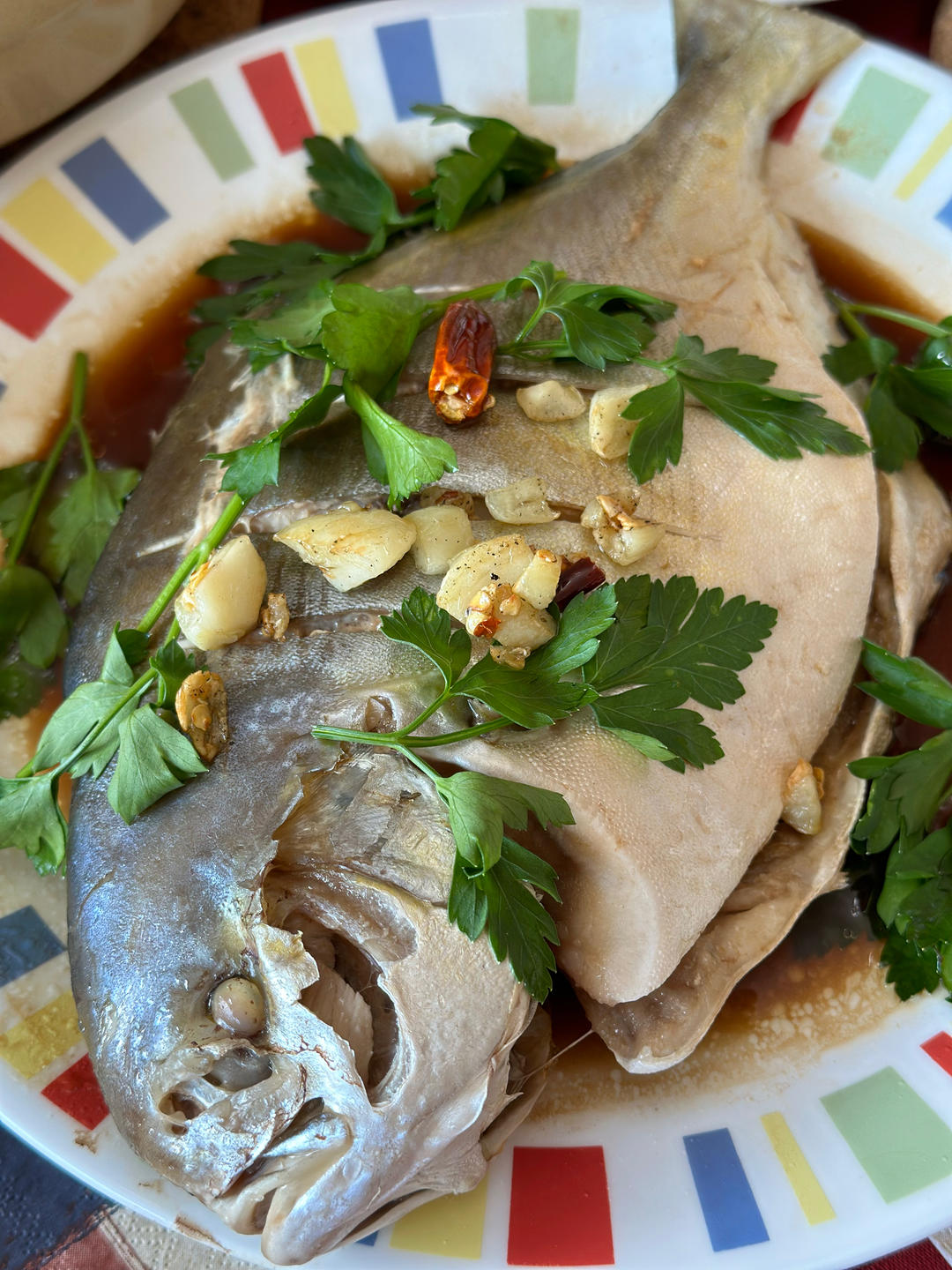 微波炉美食之超简单"蒸"鲳鱼