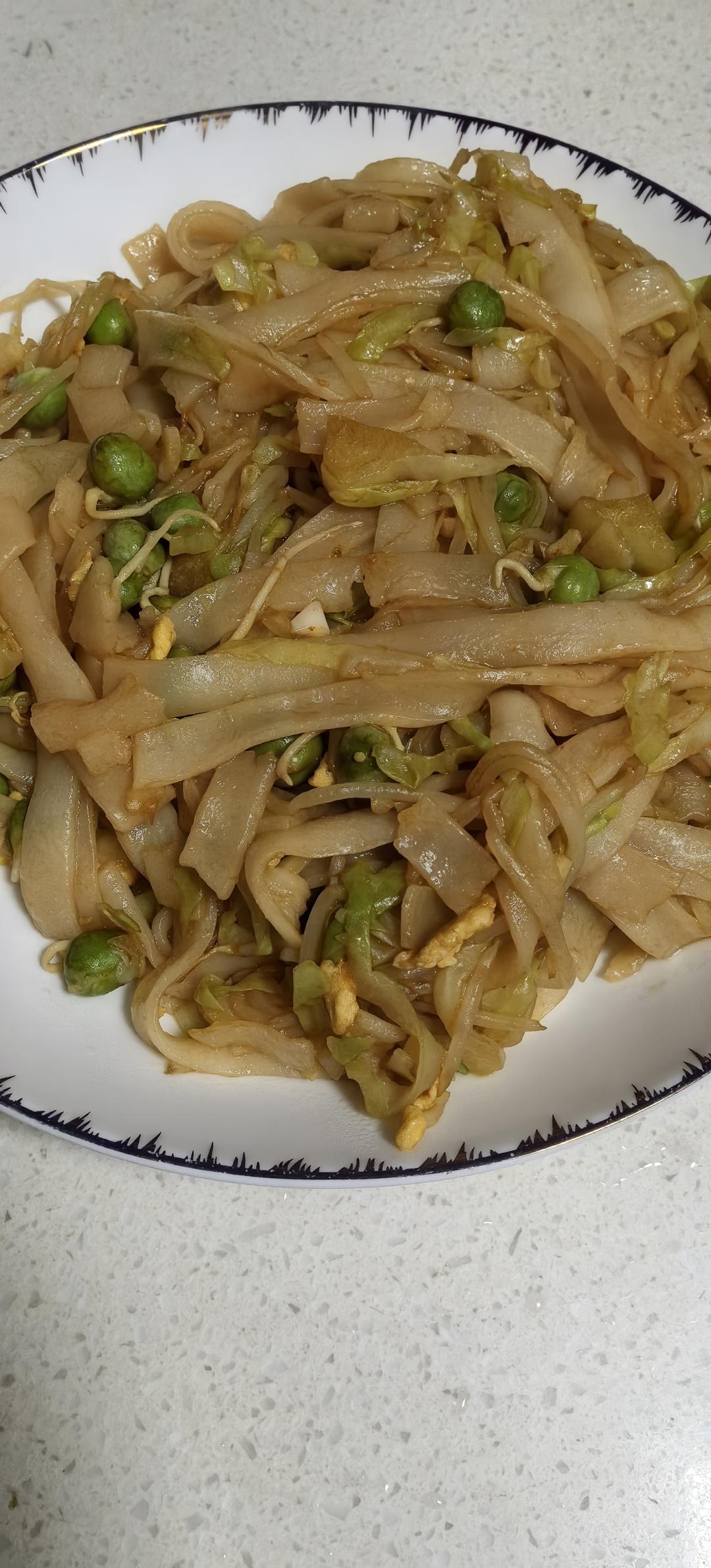 简单快手的炒河粉的做法