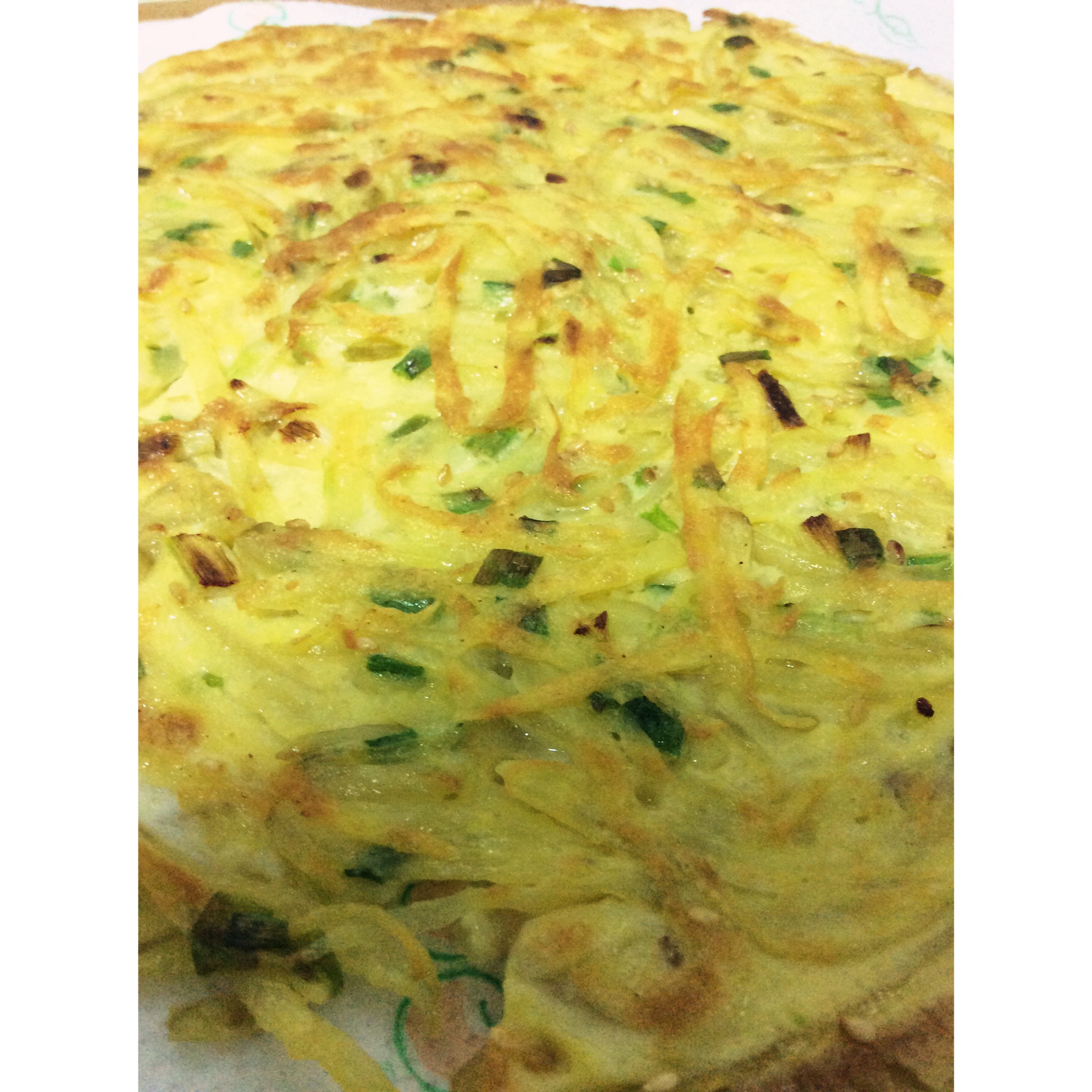 香煎土豆丝鸡蛋饼