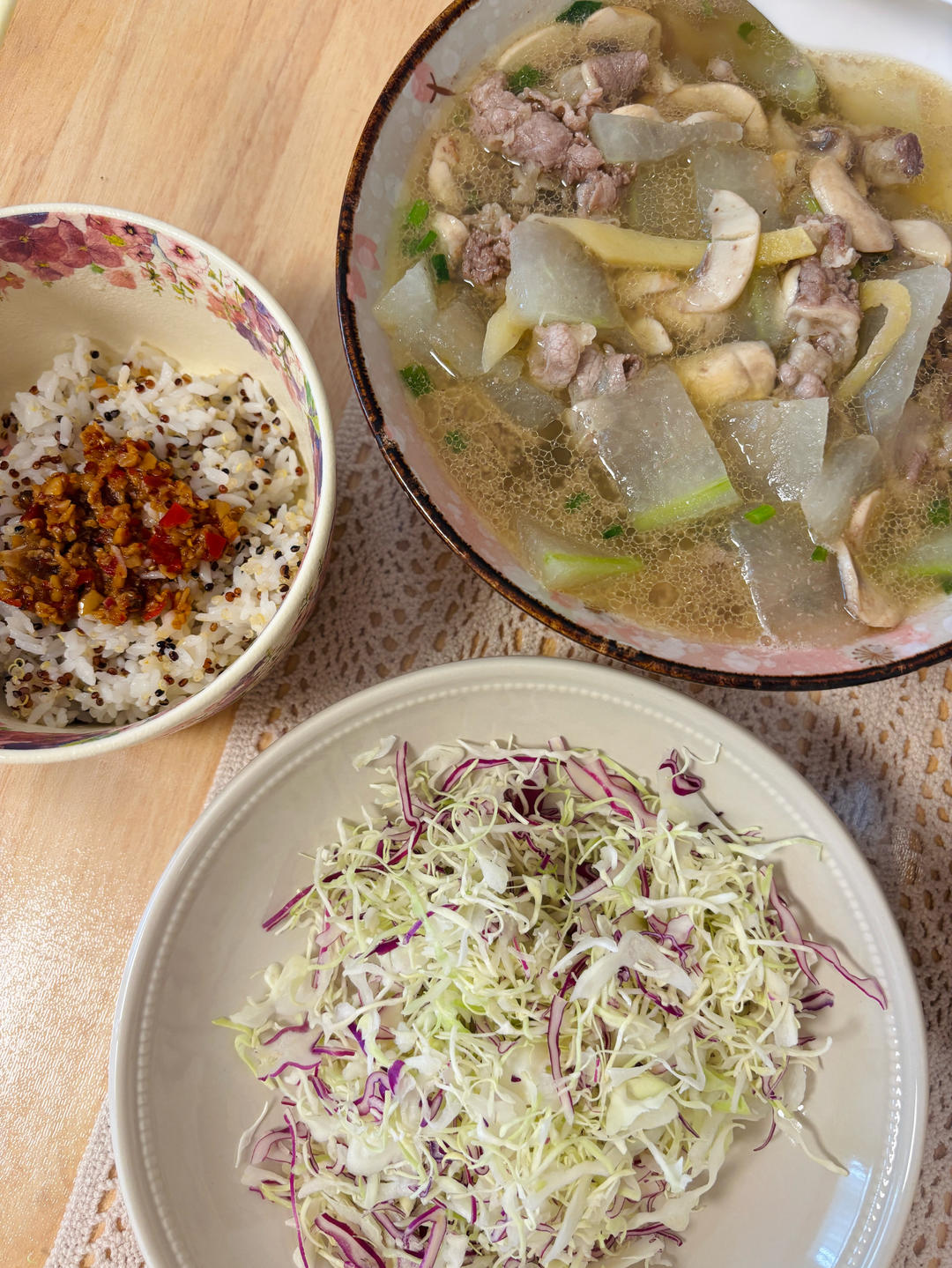 口蘑冬瓜牛肉汤