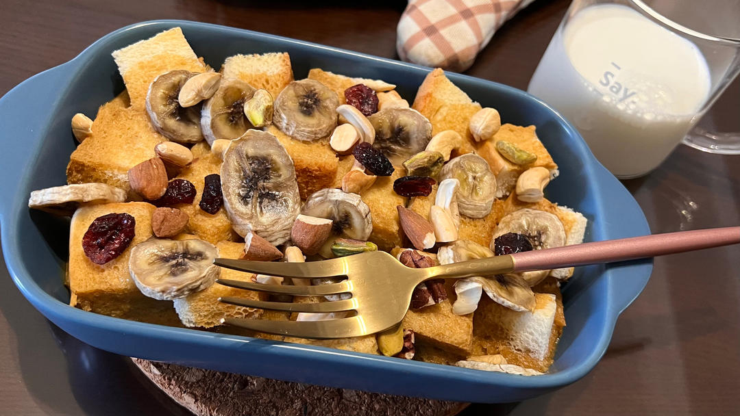 0失败的咖啡吐司布丁☕