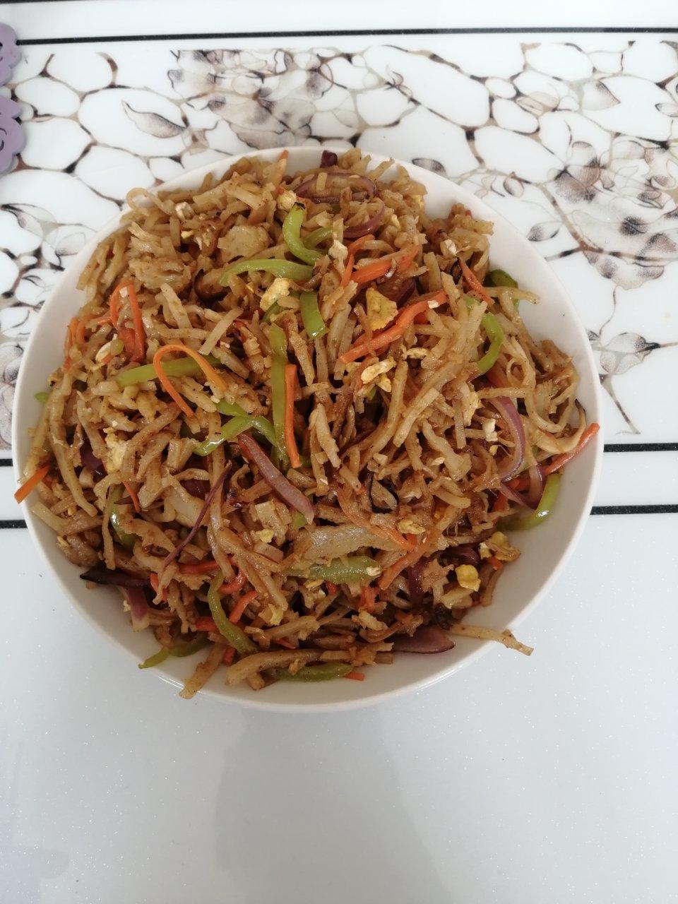 陕西私房炒饼[内附饼丝做法]