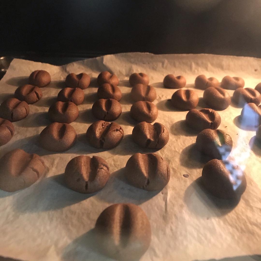 ㊙️萌化了‼️酥脆可口的咖啡豆饼干‼️一学就会