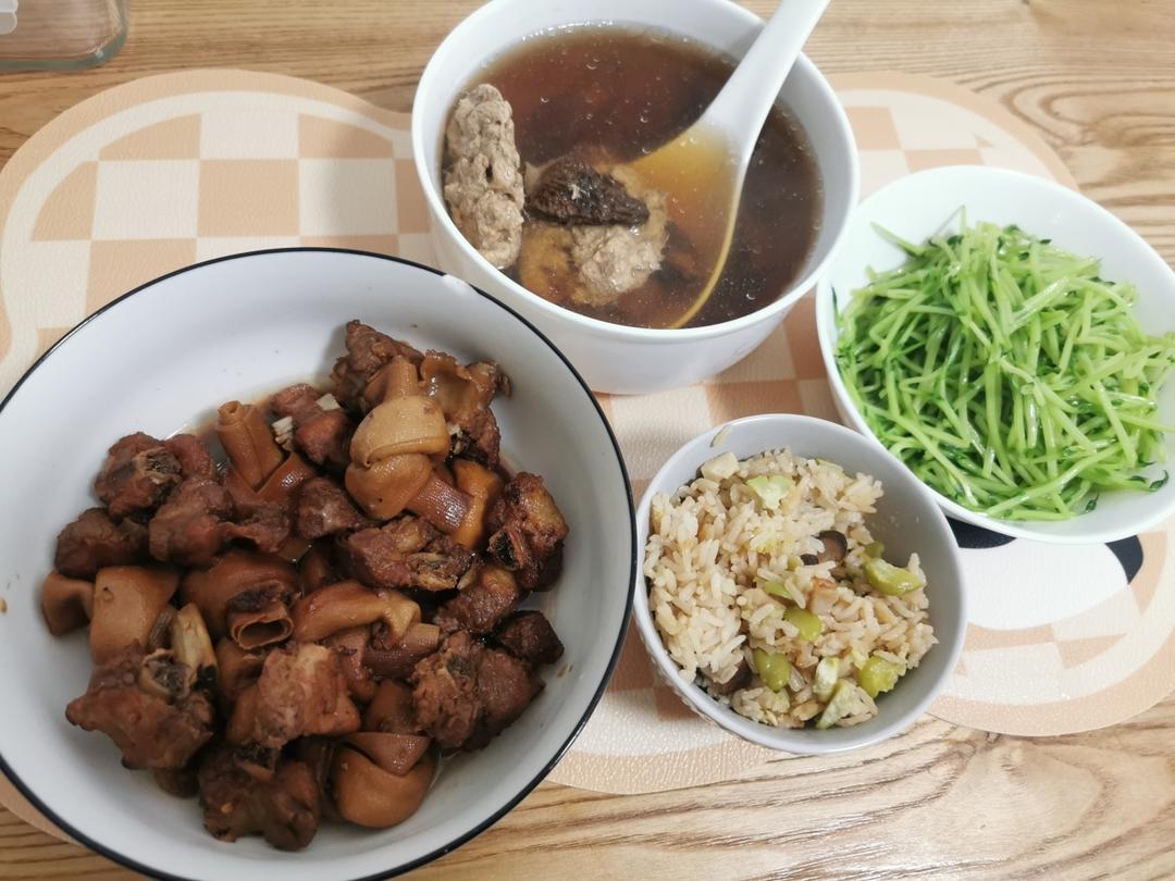 千张结烧肉