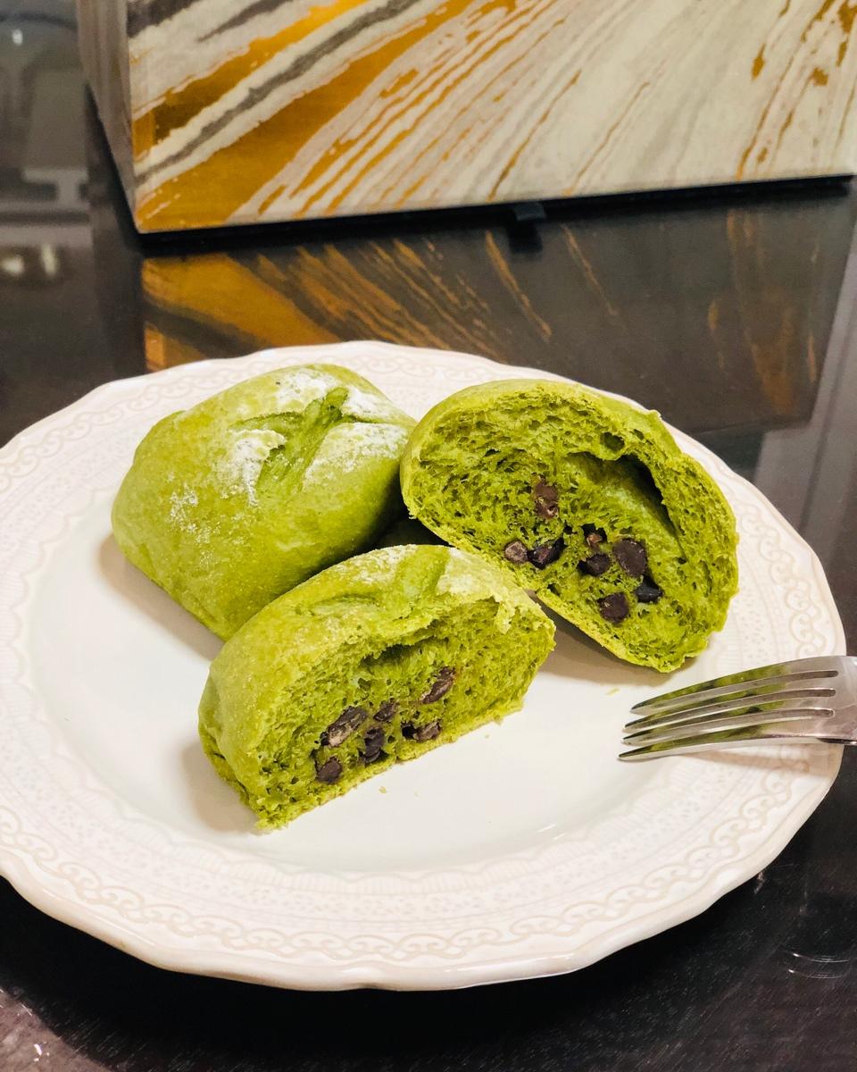 抹茶红豆牛奶卷（超好揉出手套膜的方子）