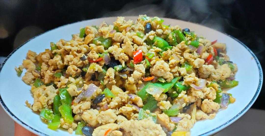 青椒豆豉炒肉末