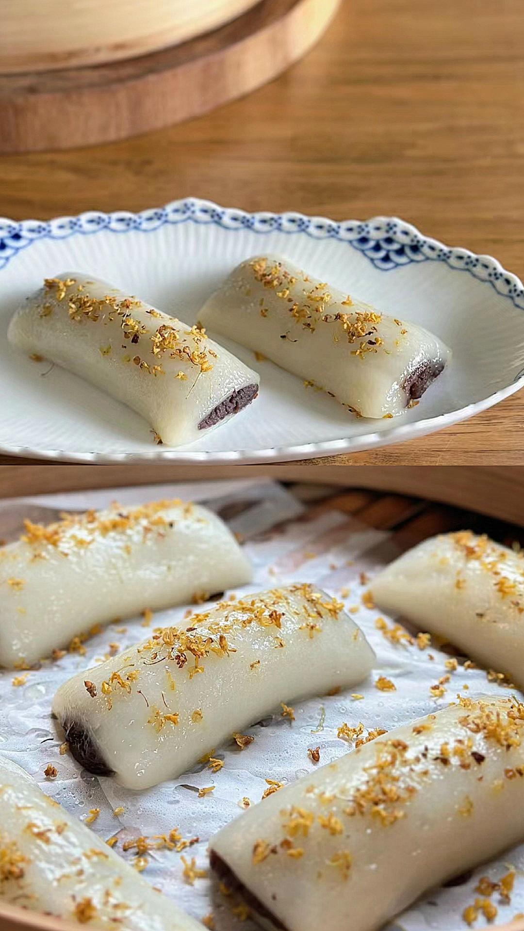 🪷朱厘米桂花条头糕○国家一级面点师老师配方·可调节量的做法