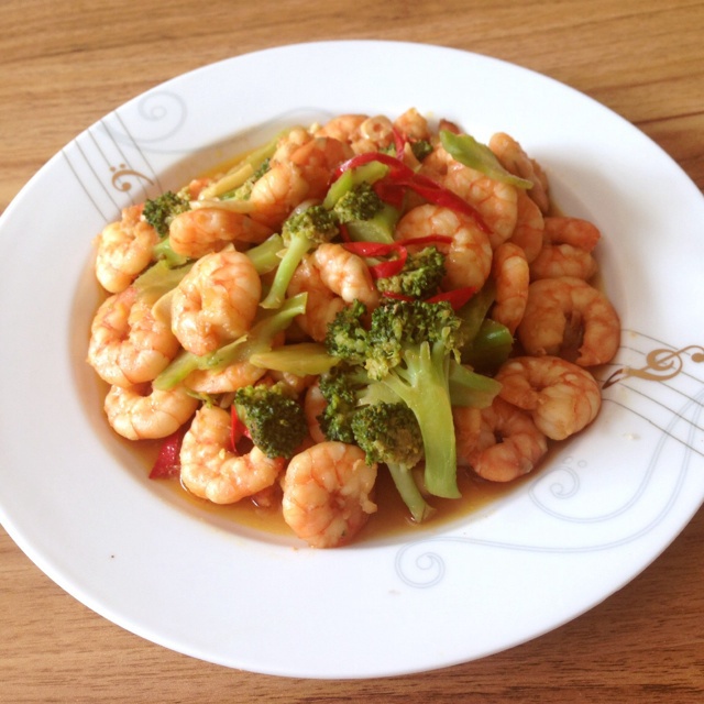 西兰花炒虾仁