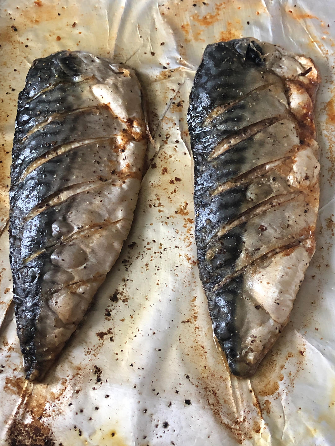 日式盐烤青花鱼