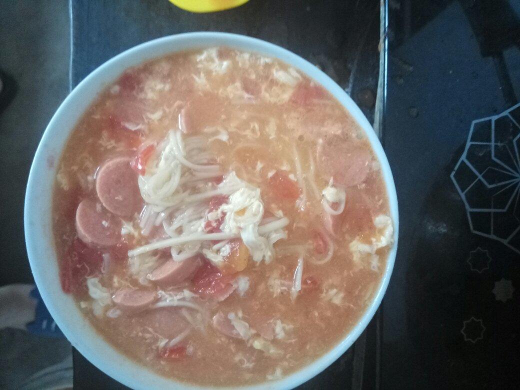 超级好吃的西红柿汤面