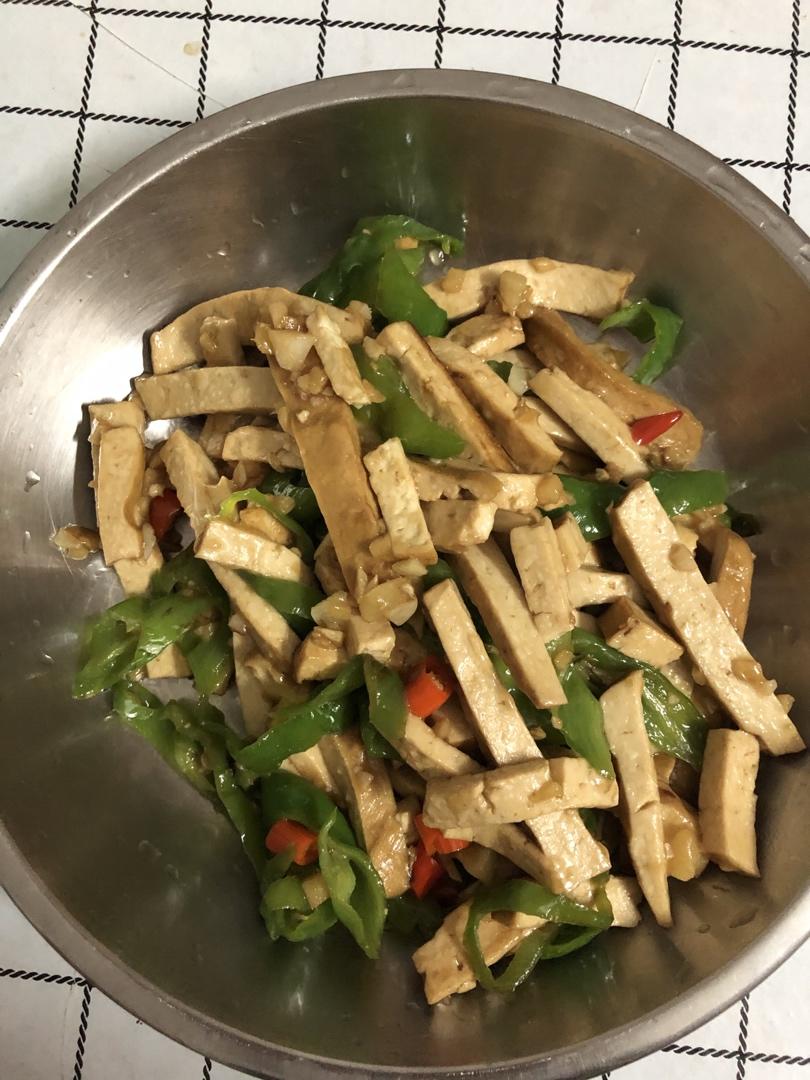 青椒炒香干