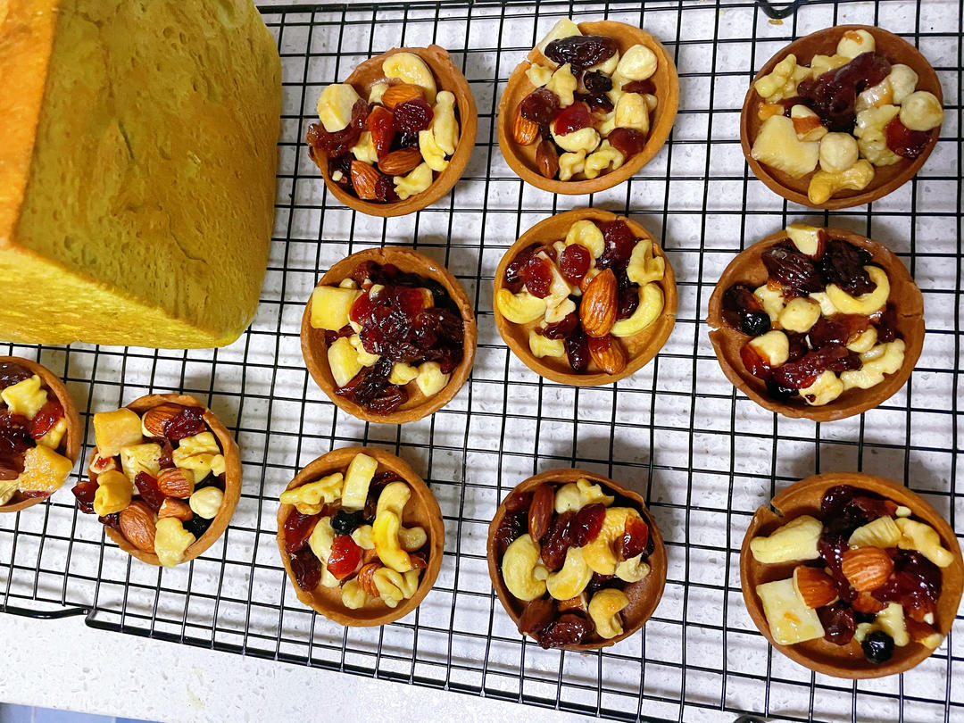 【跟做有奖】2种口味酥香坚果塔｜（蜂）枫糖味｜麻辣味｜好吃好做｜无需塔模具｜新年必备