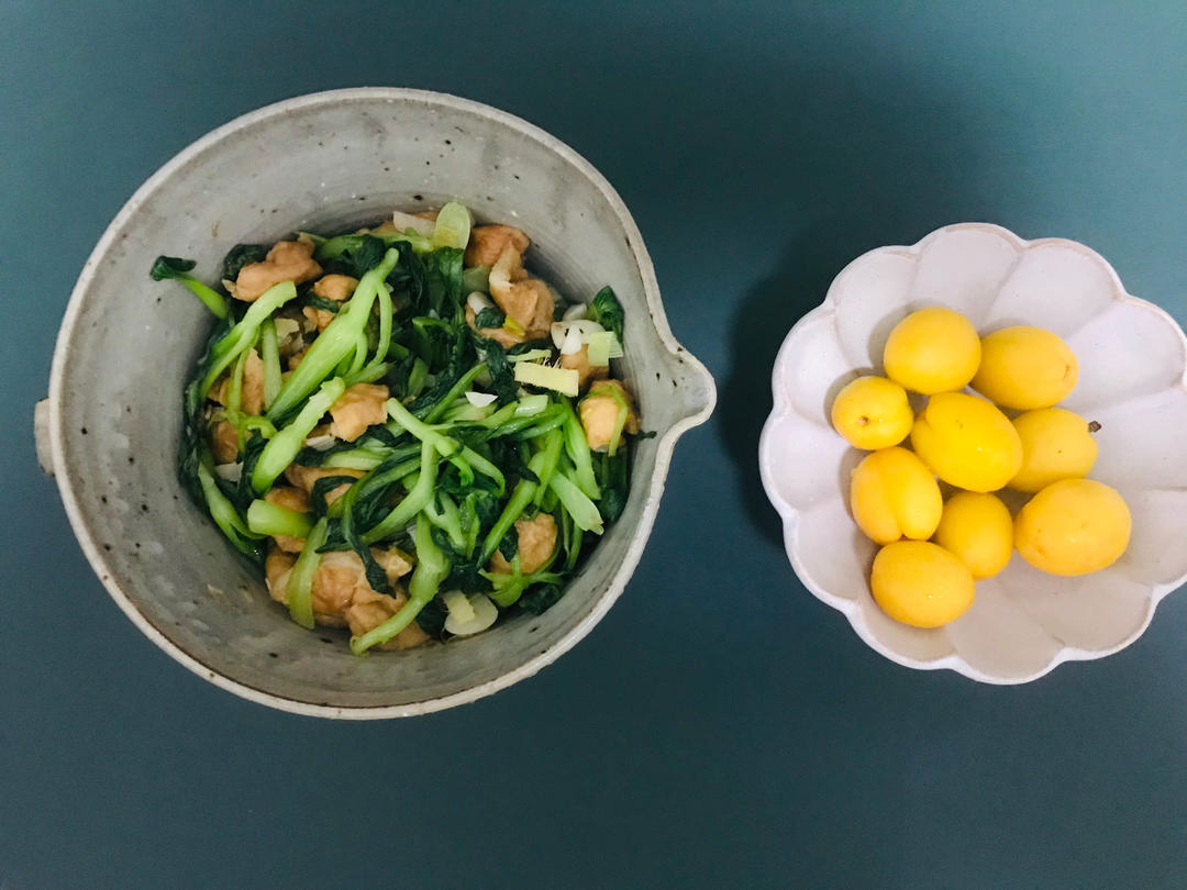 油面筋炒青菜