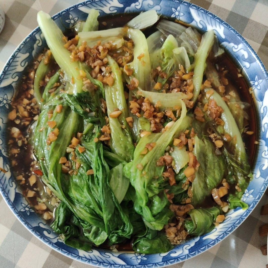 一点不输饭店的白灼罗马生菜