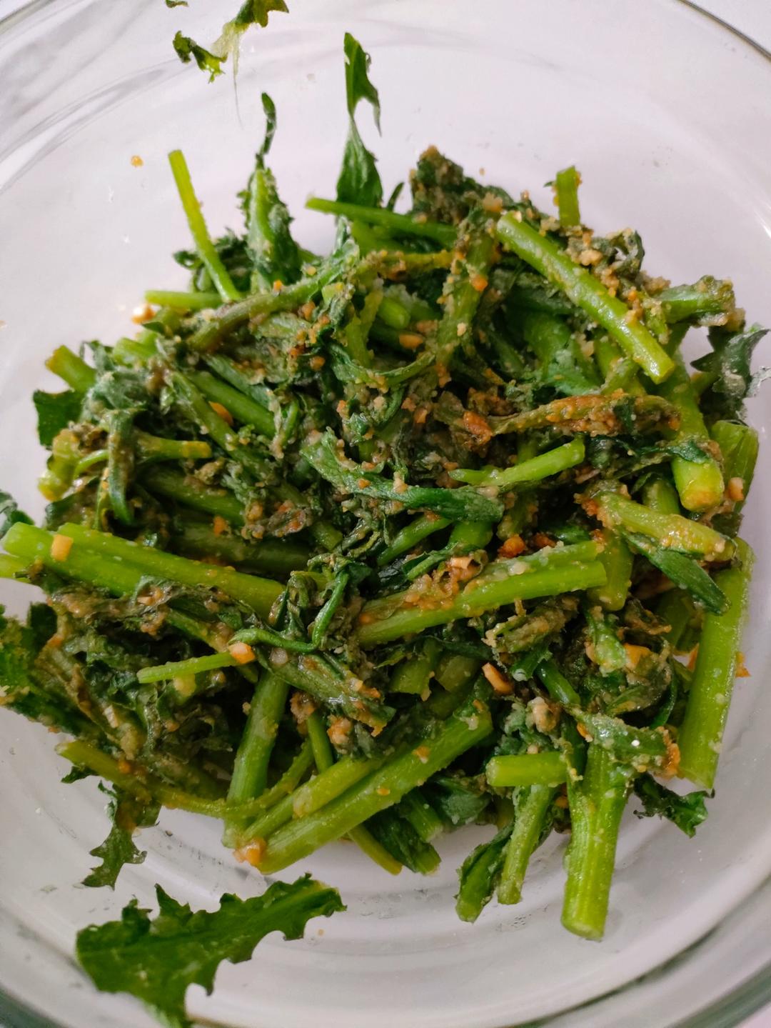粉蒸茼蒿