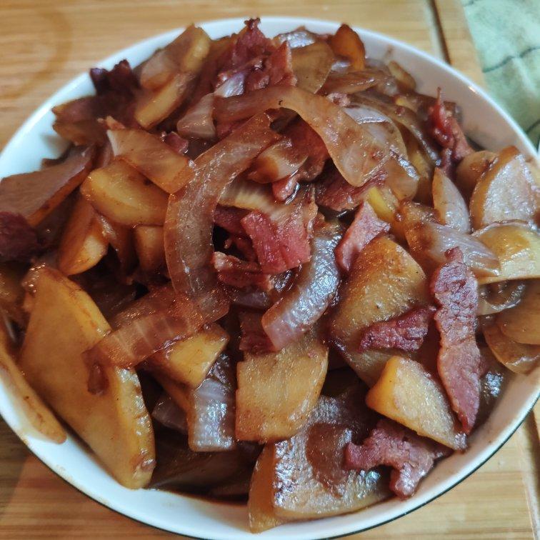 洋葱炒土豆