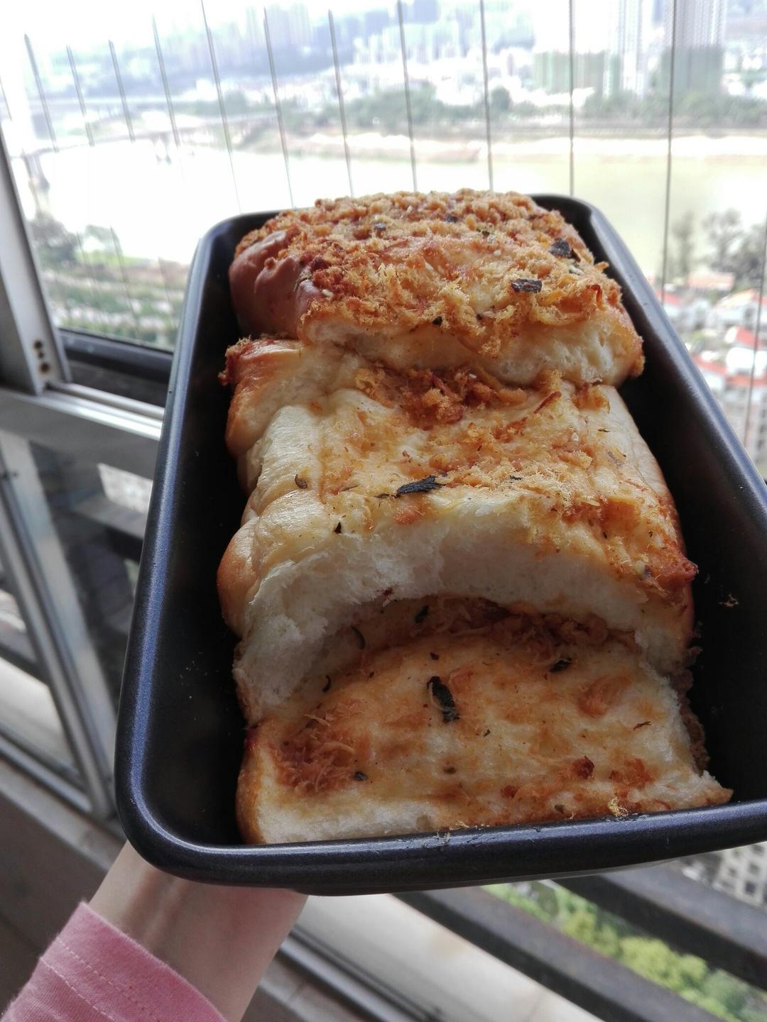 肉松手撕面包—超软会爆浆的面包哟