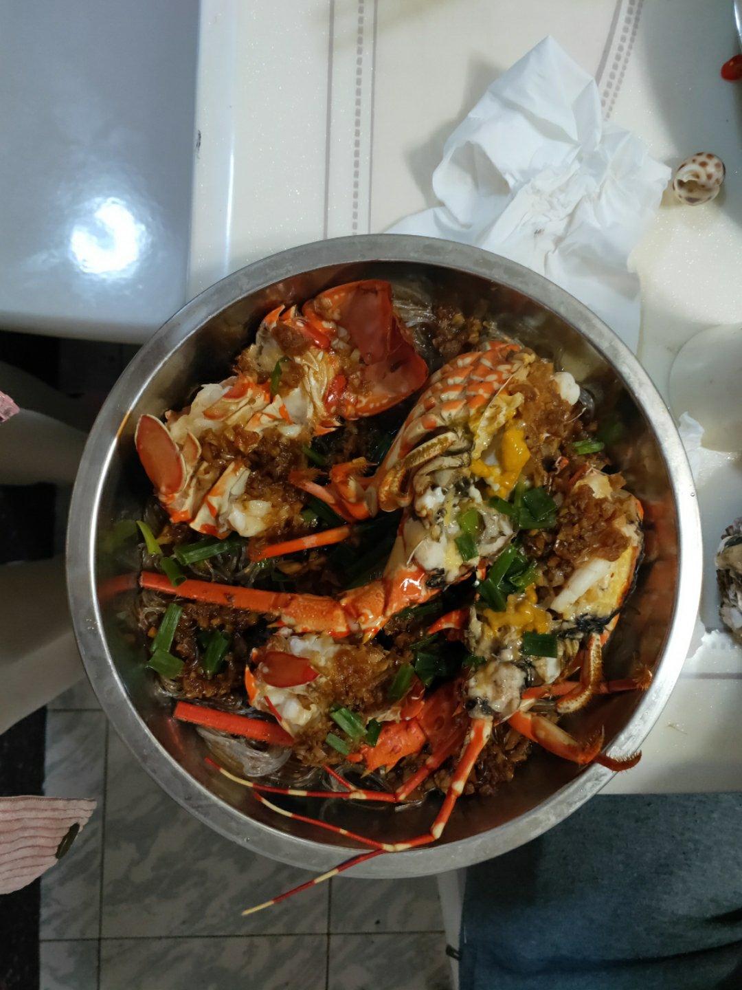 蒜蓉龙虾蒸粉丝