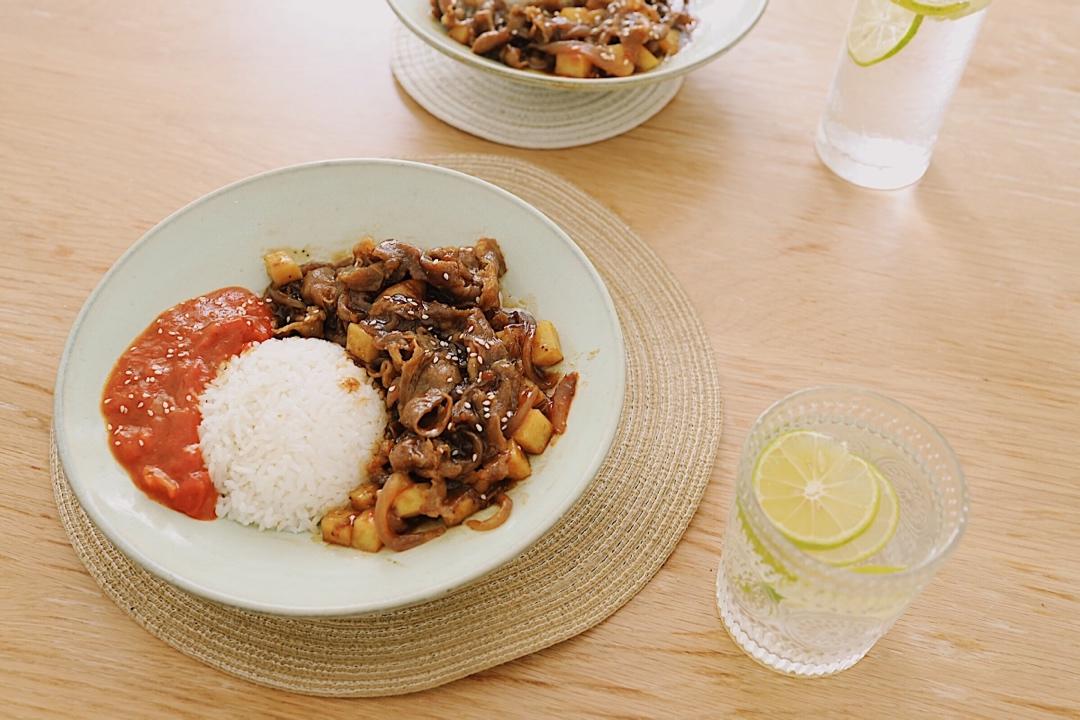 好吃到舔碗底的土豆肥牛拌饭