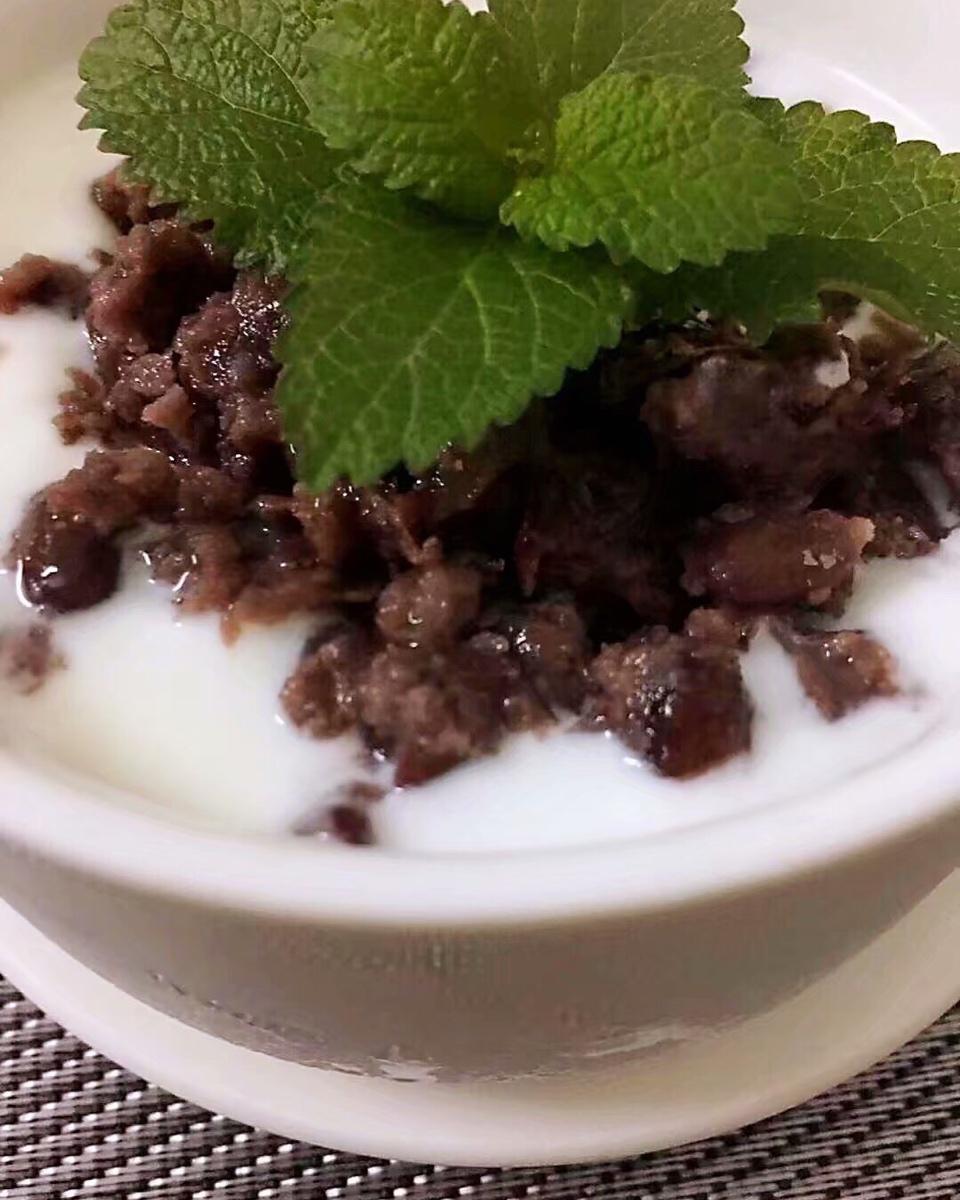 蜜豆牛奶布丁