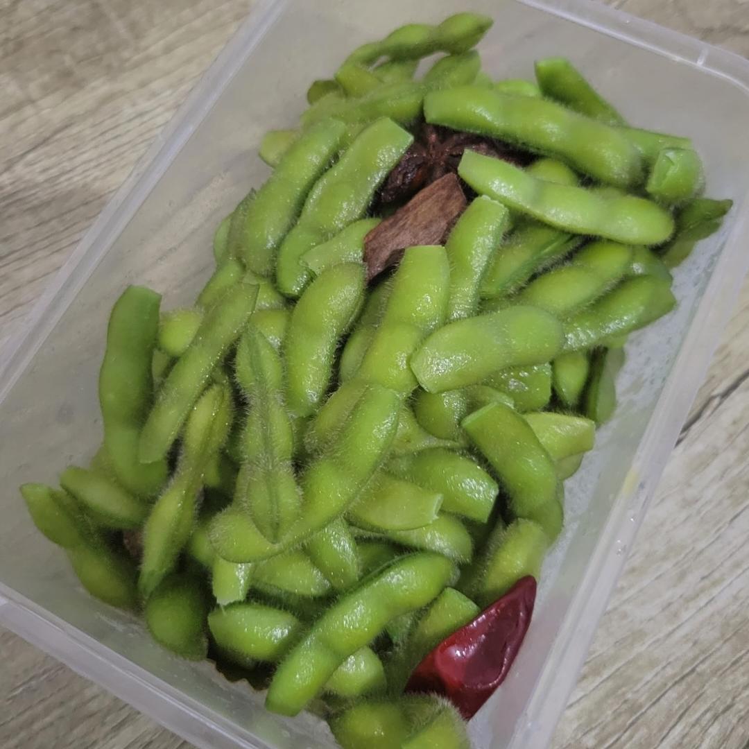 煮毛豆—不会变色版