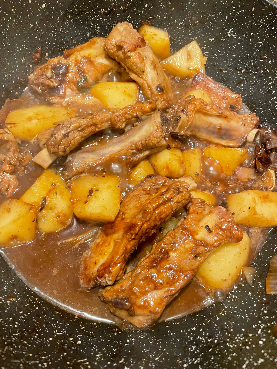 土豆炖排骨