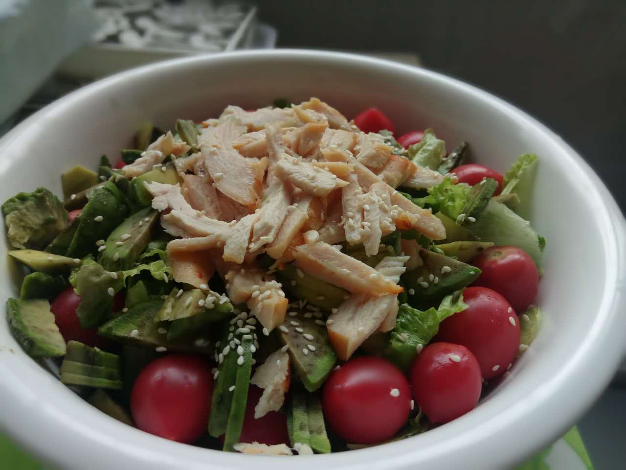 鸡肉蔬菜沙拉