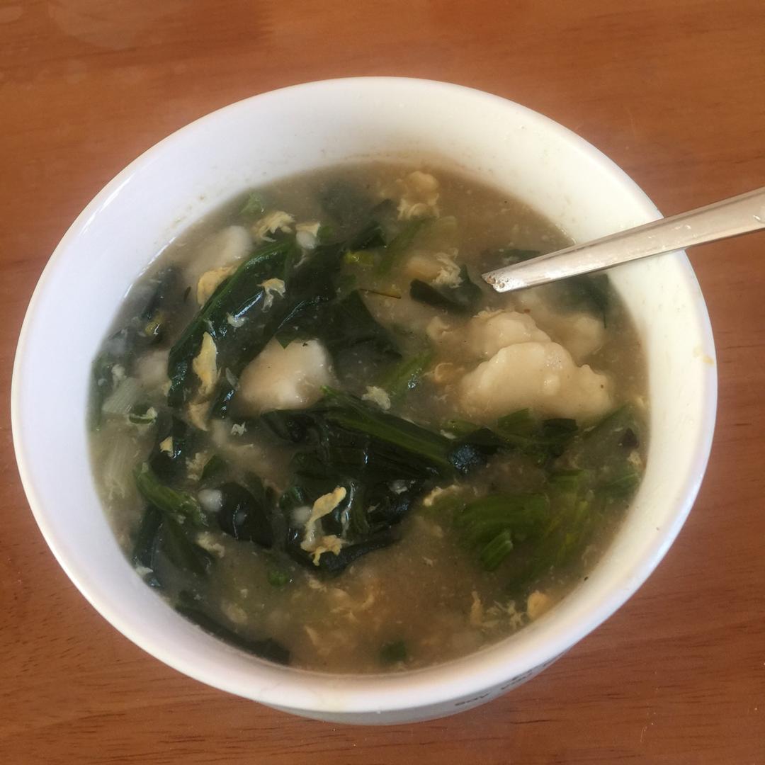 番茄鸡蛋菠菜汤
