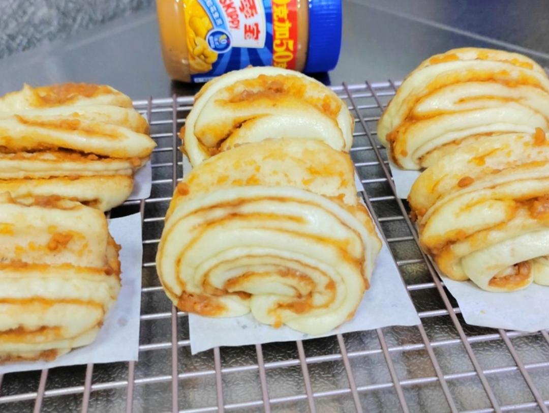 花生酱牛奶花卷