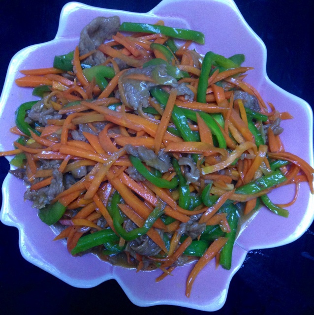 胡萝卜炒肉