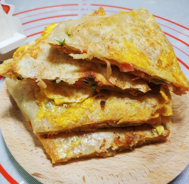 可能是最好吃系列--鸡蛋葱油饼