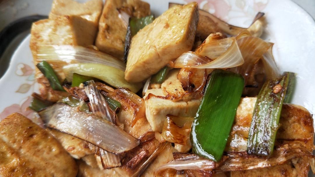 葱烧豆腐
