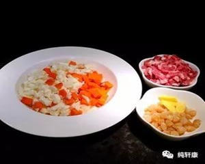 纯轩康海鲜食谱｜干贝瘦肉营养粥的做法 步骤1