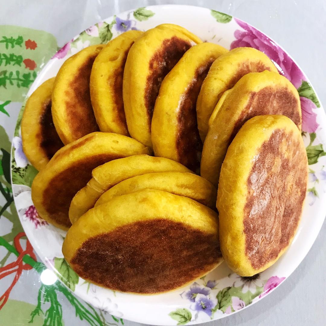 堂妈小厨——发面南瓜饼