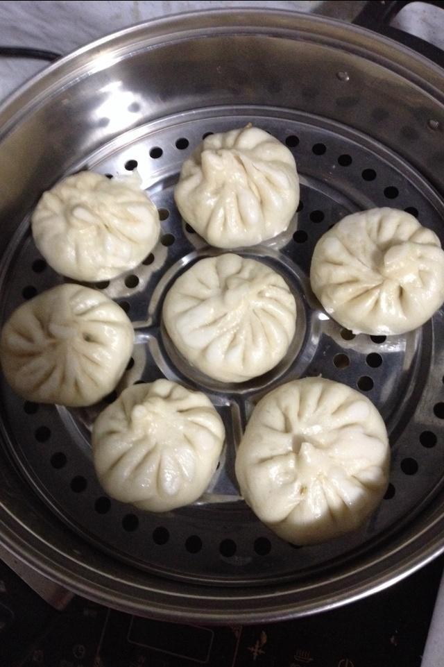 香菇白菜粉条素包子