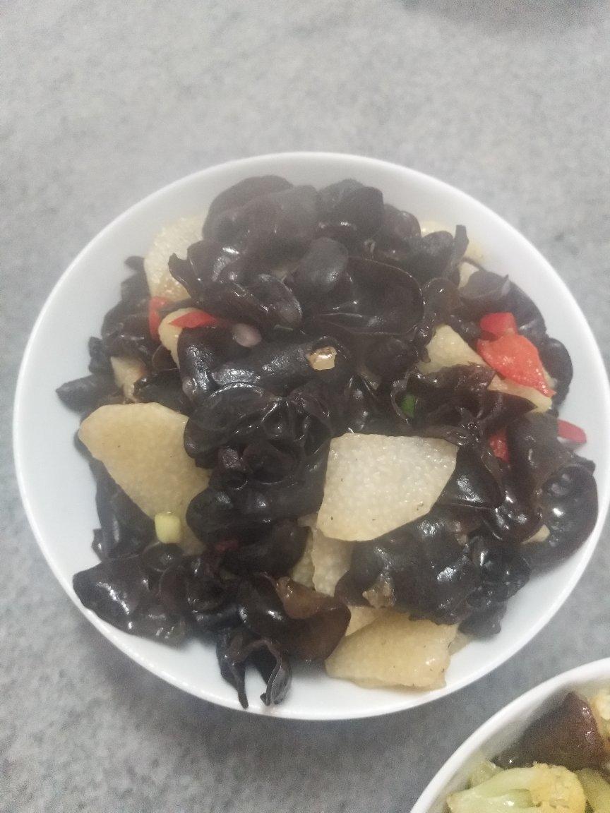 木耳炒山药